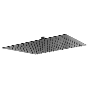 Palarie de dus, Ferro, Slim, 30 x 30 cm, negru mat