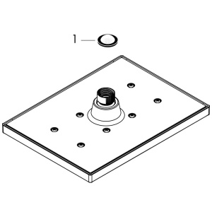 Palarie de dus, Hansgrohe, Vernis Shape 230, 1 jet, crom - Img 4