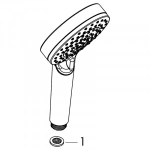 Para de dus Hansgrohe, Vernis Blend Vario, negru mat - Img 4