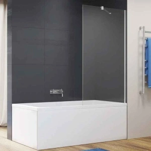 Paravan de cadă Ronal, Easy, Aquaperle, sticlă securizată de 6 mm, 80 x 150 cm, profil crom