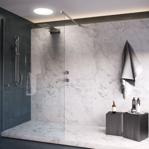 Paravan de dus SanSwiss, Easy, 70 x h200 cm, profil crom lucios