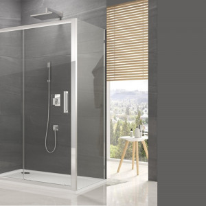 Perete fix Sanswiss, Ocelia, 80 x 190 cm, crom lucios - Img 4