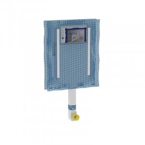 Rezervor ingropat Geberit, Sigma 8 cm, pentru vas WC stativ, actionare din fata