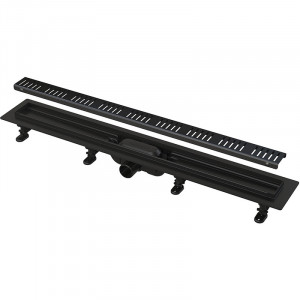 Rigola pentru dus neagra AlcaDrain, Simple, 550mm