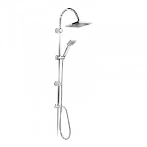 Set dus Ferro, Squerto, cu dus fix si dus mobil culisant, patrat, crom