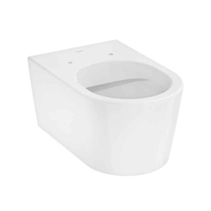 Vas WC suspendat Hansgrohe, EluPura S, cu spălare AquaFall Flush, 54x36 cm, alb