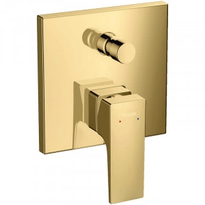 Baterie cada - dus incastrata, Hansgrohe, Metropol, auriu lucios