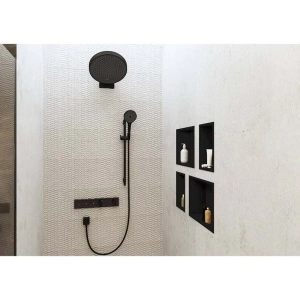 Baterie de dus, Hansgrohe, RainSelect, cu doua functii, negru mat - Img 2