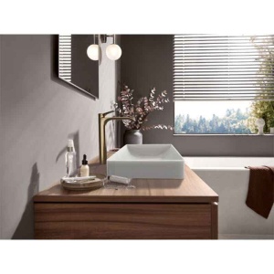 Baterie înaltă de lavoar Hansgrohe, Vivenis 250 CoolStart, fără ventil, bronz mat - Img 2