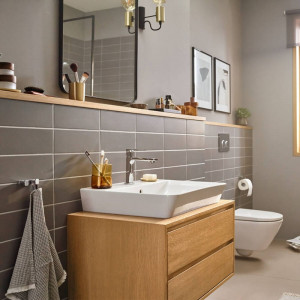 Baterie lavoar cu ventil, Hansgrohe, Rebris E 110, crom - Img 3