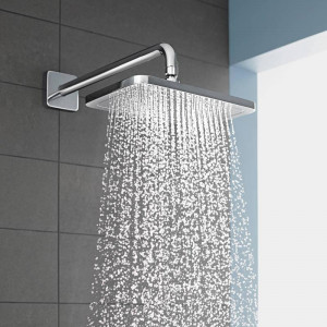 Brat de dus Hansgrohe, montaj pe perete, 38.9 cm, crom - Img 3