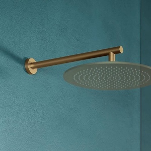 Braț de duș Villeroy&Boch, Universal Showers, rotund, 40 cm, brushed gold - Img 4