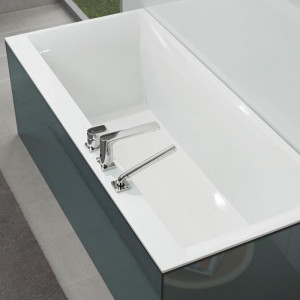 Cada Villeroy & Boch, Squaro Edge, dreptunghiulara, pentru inzidire, 190 x 90 cm, alb alpin - Img 2