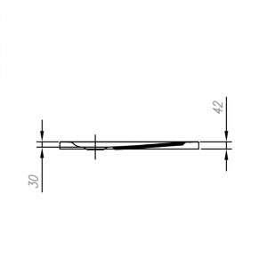 Cadita de dus patrata Kolpasan, Evelin, pentru inzidire, 90x90x4.2 cm, acril - Img 3