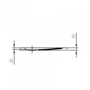 Cadita de dus patrata Kolpasan, Evelin, pentru inzidire, 90x90x4.2 cm, acril - Img 3