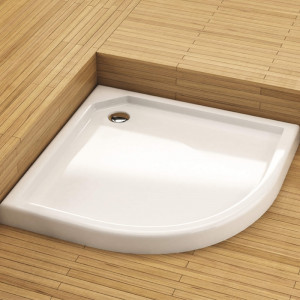 Cadita de dus semirotunda, slim, 80 x 80 cm, Standard