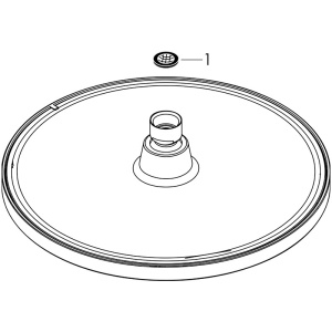 Cap de dus Hansgrohe, Crometta S, Crom, 240 mm - Img 4