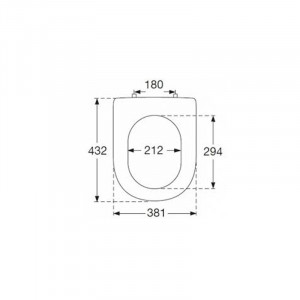 Capac WC Villeroy & Boch, Subway 2.0, slim, soft close, alb - Img 2