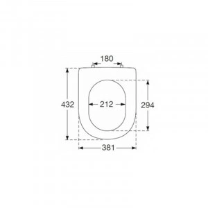 Capac WC Villeroy & Boch, Subway 2.0, slim, soft close, alb - Img 2