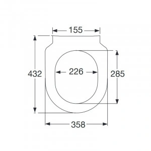 Capac WC Villeroy & Boch, Subway, slim, soft close, alb alpin - Img 3