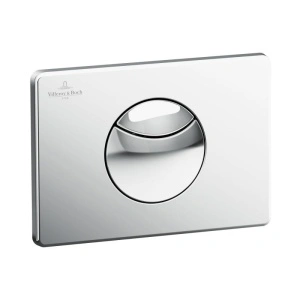 Clapeta Villeroy & Boch, ViConnect, cu actionare dubla, crom lucios, 21 x 15 x 5 cm