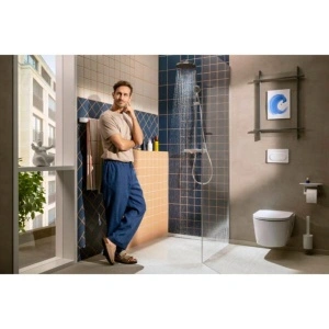 Coloană de duș Hansgrohe, Activera S, cu baterie termostatică Ecostat Fine, crom - Img 5