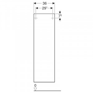 Dulap inalt suspendat, Geberit, Smyle Square, 118 cm, nuc american hickory - Img 2