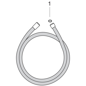Furtun de dus, Hansgrohe, Isiflex 160 cm, auriu lucios - Img 3