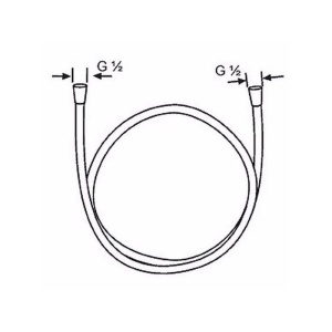Furtun de dus Hansgrohe, Isiflex, 160 cm, crom - Img 4