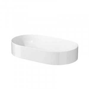 Lavoar pe blat, Cersanit, Inverto, oval, 60 cm, alb