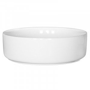 Lavoar pe blat, Fluminia, Alice, rotund, diametru 40cm, alb - Img 2
