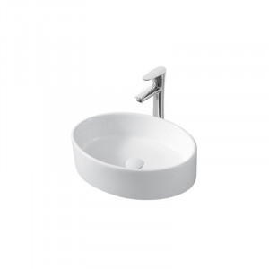 Lavoar pe blat Fluminia, Hera, oval, alb, 50 x 35.5 cm