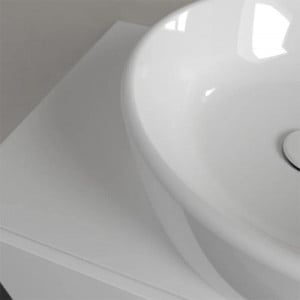 Lavoar pe blat, Villeroy & Boch, Architectura, rotund, diametru 45 cm, cu preaplin, alb - Img 3