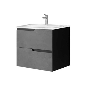 Mobilier pentru lavoar încastrat Fluminia, Bari 60, urban grey