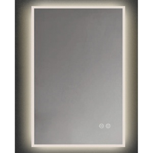 Oglinda Fluminia, Siza 90, dreptunghiulara, cu rama de aluminiu si iluminare LED, 3 culori - Img 2