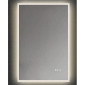 Oglinda Fluminia, Siza 90, dreptunghiulara, cu rama de aluminiu si iluminare LED, 3 culori - Img 2