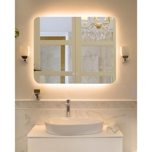 Oglindă Fluminia, Verona 100, dreptunghiulară 100 x 80 cm, cu iluminare LED, 3 culori, dezaburire - Img 4