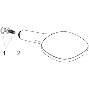 Para de dus Hansgrohe, Raindance Select E 120, cu 3 jeturi, crom - Img 4