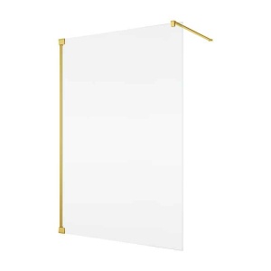 Paravan de duș Walk-In Ronal, Cadura, sticlă securizată de 6 mm, 110 x 200 cm, profil auriu - Img 4
