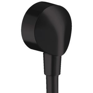 Racord dus, Hansgrohe, Fixfit E, Negru mat