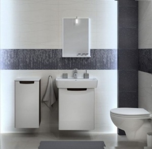 Set mobilier si lavoar, Kolo Geberit Group, Rekord, 40 cm, alb lucios - Img 3