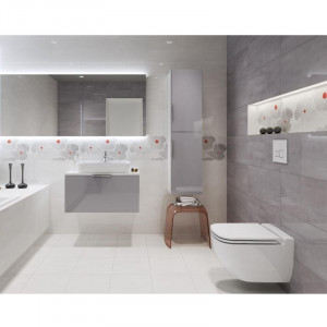 Set vas WC Cersanit, Caspia New, suspendat, Rimless cu capac Soft-Close inclus - Img 6