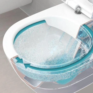 Set vas WC suspendat Villeroy & Boch, O.Novo, direct flush, cu capac soft close si quick release, alb - Img 4