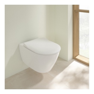Set vas WC suspendat, Villeroy & Boch, Subway 2.0, cu capac SoftClose si QuickRelease, CeramicPlus, alb alpin - Img 6