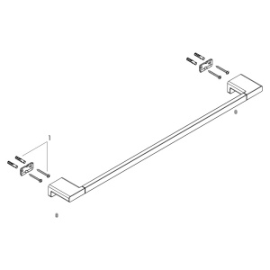 Suport de prosop, Hansgrohe, AddStoris, crom - Img 4