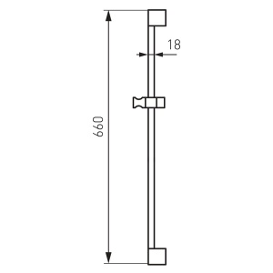 Suport dus, Ferro, reglabil, 65 cm, crom - Img 2