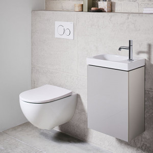 Vas WC suspendat Geberit, Acanto, rimfree, alb - Img 6