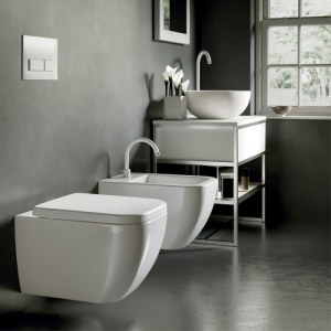 Vas WC suspendat, Hatria, Bianca, rimless, alb - Img 3