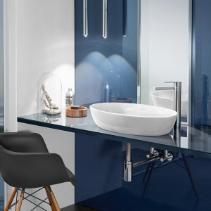 Villeroy-Boch, Artis, lavoar pe blat, oval, 61 cm, alb, tehnologie Titanceram