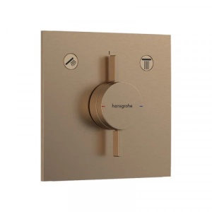 Baterie cadă-duș, Hansgrohe, DuoTurn E, bronz periat